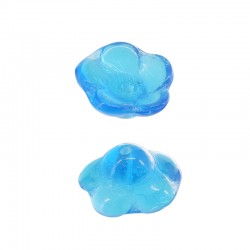 Glass Bead Flower 12x6mm Ø1.2mm