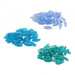 Breloque en Verre clou 12 x 4 mm