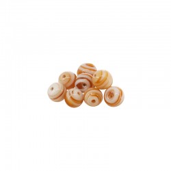 Glass Bead Round with Stripes 8mm Ø1.5mm