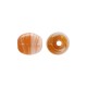 Glass Bead Oval with Stripes 8x10mm Ø1.6mm