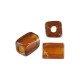Glass Bead Tube Parallelogram 17x20mm Ø6.5mm