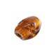 Γυάλινη Χάντρα Οβάλ Ακανόνιστη 17x21mm Ø3.5mm