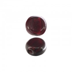 Glass Bead Round Flat 24x13mm Ø3mm