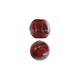Cuenta de Vidrio Redonda con Forma de Flor 17 x 16 mm Ø 4 mm