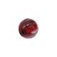 Glass Bead Round Flower 17x16mm Ø4mm