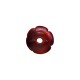 Perle de Verre Ronde Fleur 17 x 16 mm Ø 4 mm
