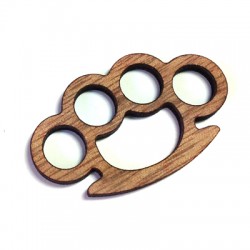 Pendentif Poing Américain en Bois 40x23mm (grosseur 3,5mm)
