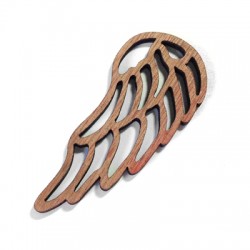 Pendentif Aile en Bois 24x57mm (grosseur 3,5mm)