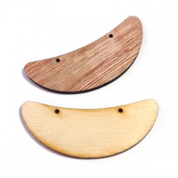 Wooden Pendant Half Moon 57x20mm