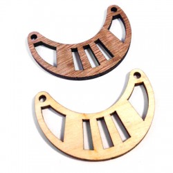 Elemento per Collana di Legno 50x18mm (spess.3.5mm)