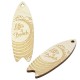 Wooden Pendant Surf Board 60x22mm