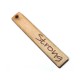 Ciondolo di Legno Targhetta con Scritta "Strong" 60x10mm