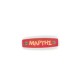 Wooden Connector Tag Rectangular "Μάρτης" 25x7mm