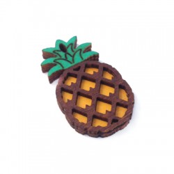 Pendentif Ananas en Bois 40x22mm