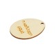 Wooden Pendant Egg ''Η Καλύτερη Μαμά'' 45x35mm