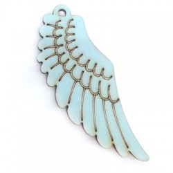 Pendentif Aile d'Ange en Bois 60x24mm