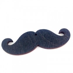 Colgante de Madera Bigote 70x23mm