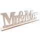 Ξύλινο Στοιχείο Επιτραπέζιο ''Mr& Mrs'' 32x9cm (2τμχ)