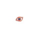 Enameled Wooden Pendant Eye Connector 23x15mm