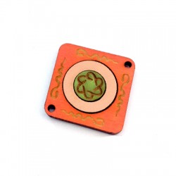 Losange en Bois 39mm avec dessins