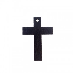 Pendentif Croix en Bois 40x28mm
