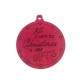 Colgante de Madera Redondo con Diseño Navideño ´´All i want for Christmas is GIFTS´´ 70mm