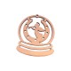 Pendentif en bois fer à Cheval avec ange 74 x 64 mm