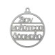 Pendentif vœux en bois 62mm