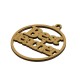 Ciondolo di Legno con Scritta "BEST TEACHER" 62mm