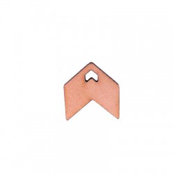 Pendentif épaulette en Bois 17x18mm