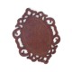 Pendentif cadre support pour cameo en Bois 50x68mm