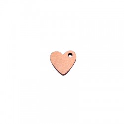 Wooden Charm Heart 12x11mm