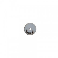 Bouton en Bois 12mm avec inscription "Luck"