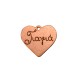 Colgante de Madera Corazón "Γιαγιά" 35x31mm