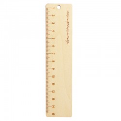 Ciondolo in Legno Righello 150X35 mm Στην Καλύτερη Δάσκαλα