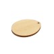 Pendentif en bois œuf de Pâques « Χρόνια Πολλά » 36 x 31 mm