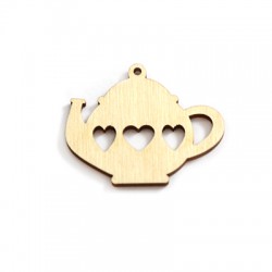 Colgante de Madera «Teterita» 55 x 48 mm