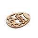 Pendentif œuf de Pâques "best dad" en Bois 60x48mm