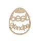 Ξύλινο Μοτίφ Οβάλ ''Best Grandpa'' 60x48mm