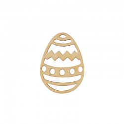 Colgante de Madera Huevo de Pascua 54x40mm
