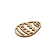 Wooden Pendant Egg 54x40mm