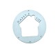 Colgante Redondo de Madera «Happy Life» con Casa y 5 Aros 90 mm