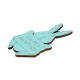 Wooden Pendant Easter Bunny 90x52mm