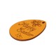 Wooden Pendant Easter Egg 70x51mm