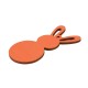 Ciondolo di Legno Coniglio di Pasqua con Scritta "Happy Easter" 80x38mm