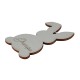 Pendente di Legno Coniglio di Pasqua "Grandpa" 89x55mm