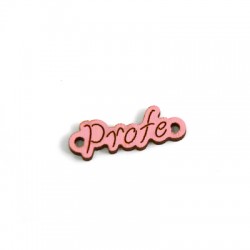 Pendentif en bois « Profe » 8 x 26 mm