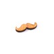 Pendentif en bois Moustache 6 x 20 mm