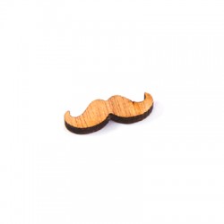 Pendentif en bois Moustache 6 x 20 mm