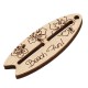 Colgante de Madera Tabla de Surf 60x22mm